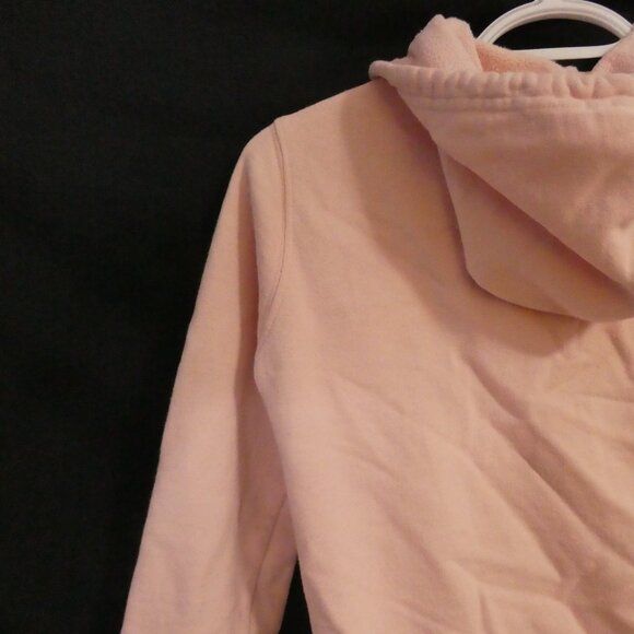 H&M | size 8 | Classic Pink Cotton Hoodie with Pocket and Drawstrings - Picture 10 of 16